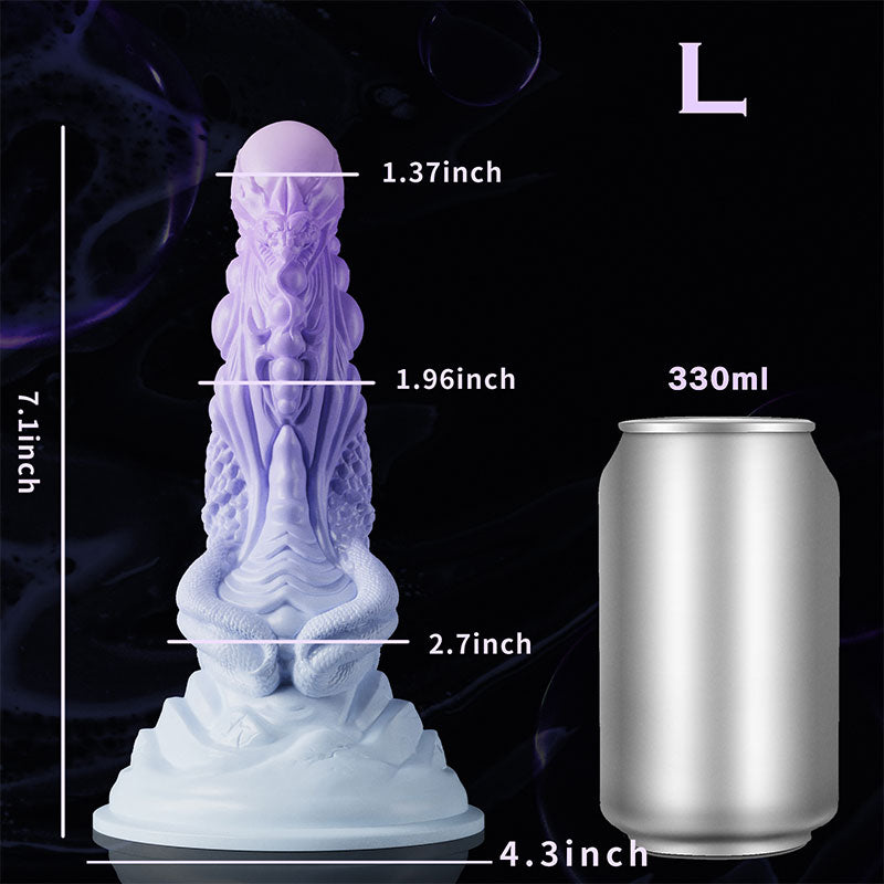 Selina: Snake Fansty Silicone Dildo Creature Cocks Monster Dildos for Women With Strong Suction Cup