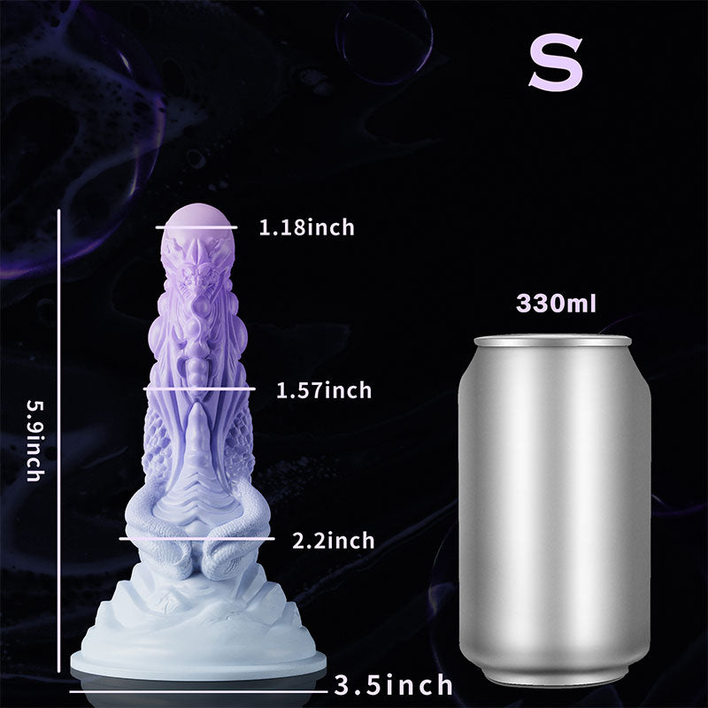 Selina: Snake Fansty Silicone Dildo Creature Cocks Monster Dildos for Women With Strong Suction Cup