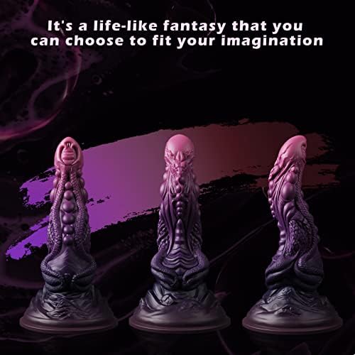 Selina: Snake Fansty Silicone Dildo Creature Cocks Monster Dildos for Women With Strong Suction Cup